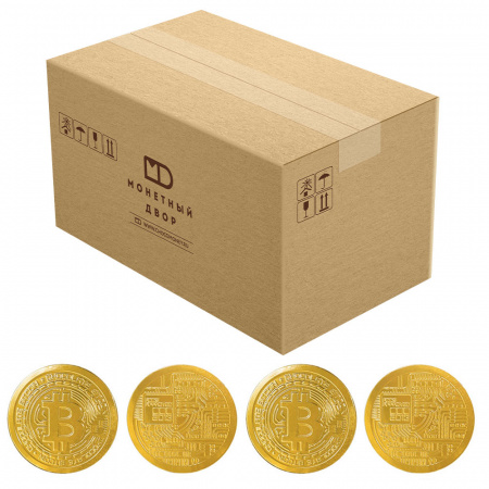 Монеты "Биткоин" Монетный двор, 500 шт по 6 гр.