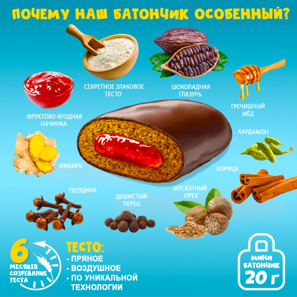 Батончик глазированный KIDDAY mini фруктовое ассорти, 300г